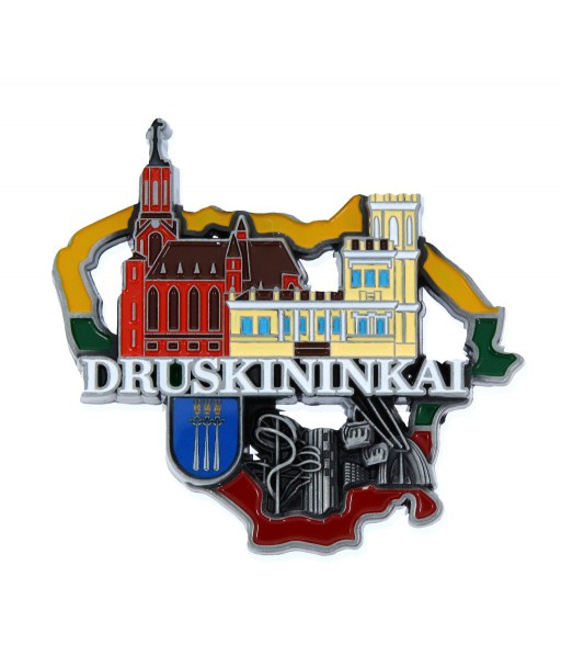 Magnetas Druskininkai Lietuvos kontūre